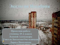Проектная работа Экология Нахабино