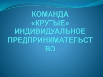Презентация по предмету Экономика организации на тему Индивидуальное предпринимательство