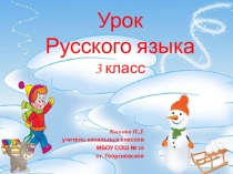 Презентация по русскому языку Склонение имен существительных (3 класс)