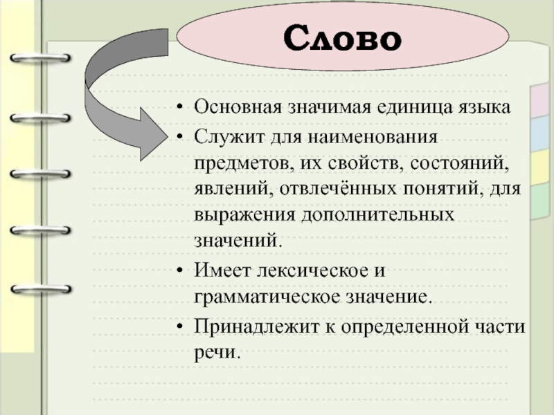 Значимые единицы языка. Слово как основная единица языка. Слово как лексическая и грамматическая единица языка.