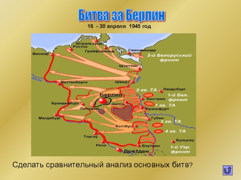 Карта битвы за берлин 1945