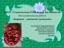 Презентация Борцоки- лакомство калмыков 4 класс