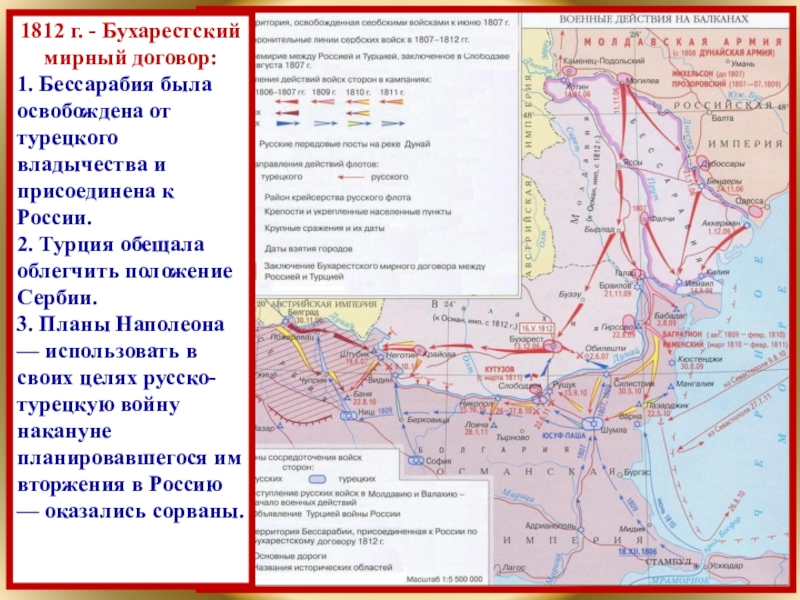 Бухарестский мирный договор карта