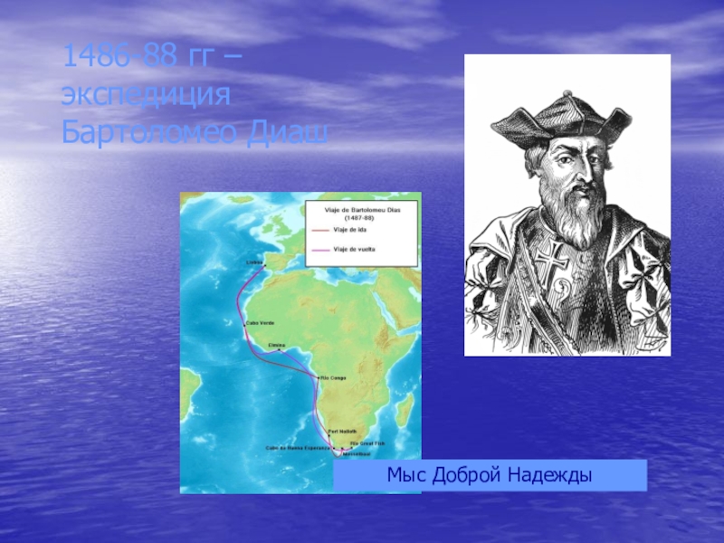 С каким материком связаны оба путешественника на картинке васко да гама бартоломеу диаш