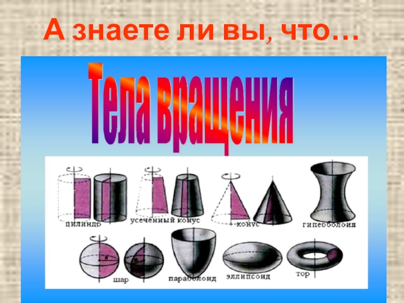 Презентация по теме тела вращения 9 класс - 84 фото