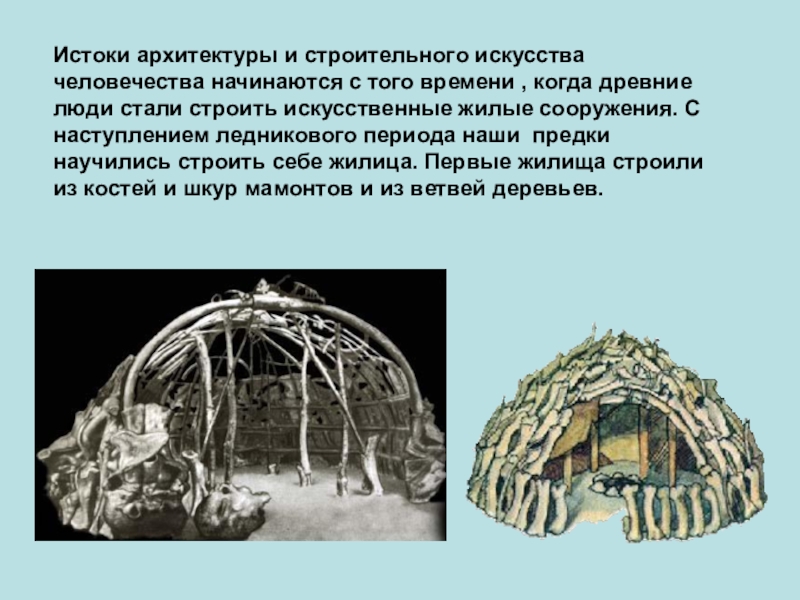 Жилище древнего человека проект