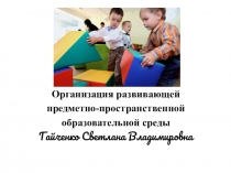 Организация развивающей предметно-пространственной образовательной среды