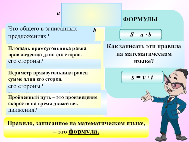 Формулы 5 класс математика виленкин презентация