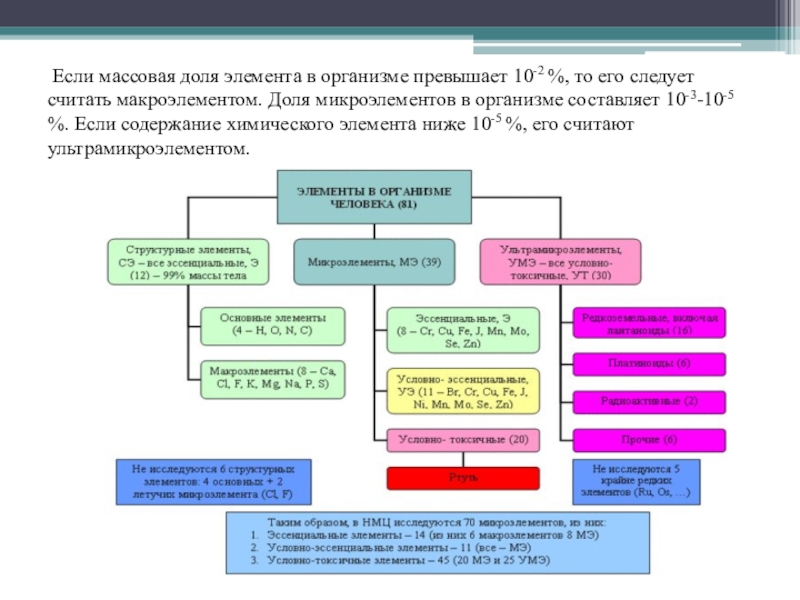 Влияние химических элементов на организм человека проект