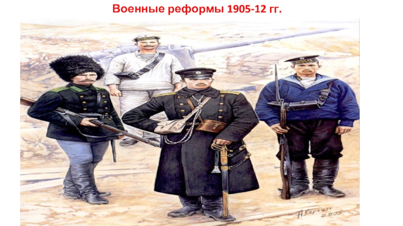 Реферат: Военная реформа 1905-12 годов