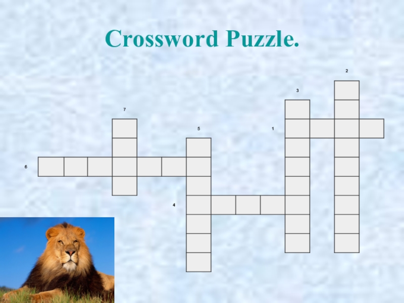 Crossword Puzzle.