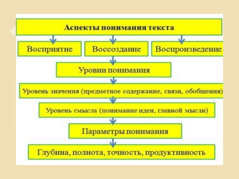 Восприятие текста. Уровни понимания текста. Уровни восприятия текста. Уровни осмысления текста. Понимание текста.