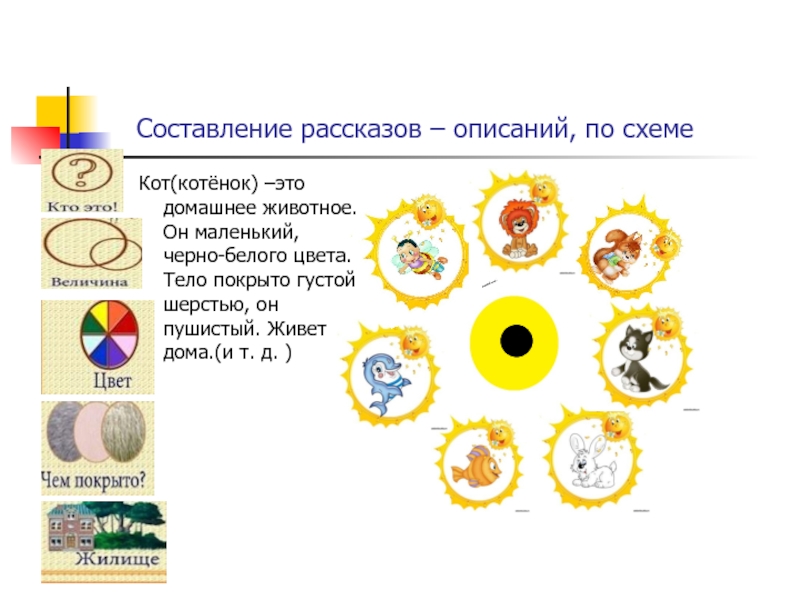 Схема составления рассказа о цветах