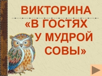 Презентация по внеурочной деятельности Занимательная математика на тему В гостя у Мудрой Совы (2 класс)