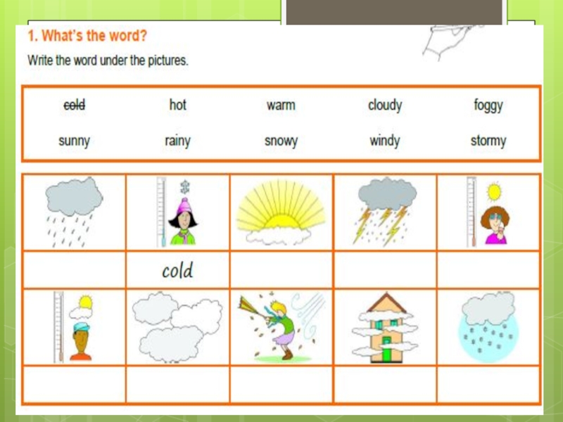 6 write the words. Weather презентация 3 класс. Weather задания 3 класс. Weather упражнения 3 класс. Weather лексика для детей 3 класс.