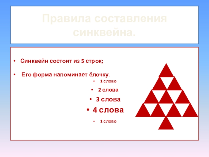 Синквейн картинки для презентации