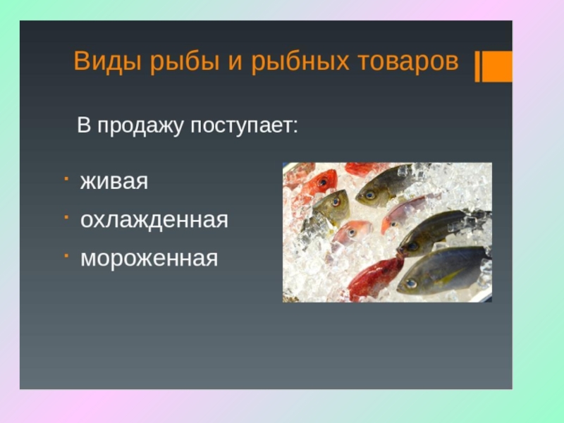 Презентация на тему рыба и морепродукты