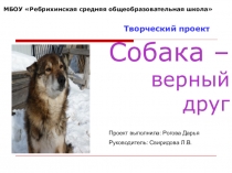 Информационно-творческий проект Собака - верный друг