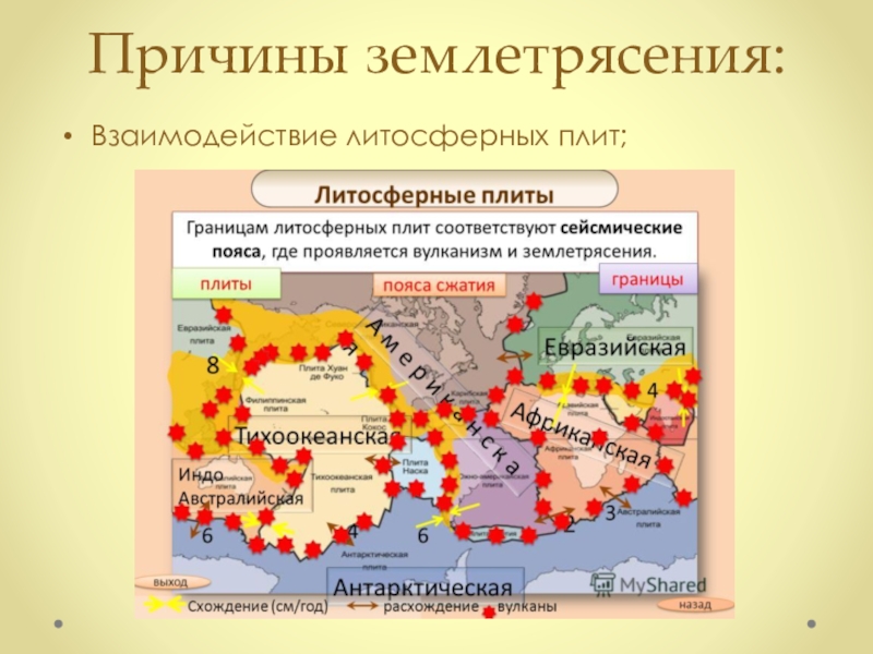 Причины землетрясения. Причины землетрясений. Предпосылки землетрясения. Основные причины землетрясения. Взаимодействие литосферных плит.