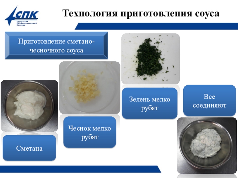 Соус сметанно чесночный технологическая карта