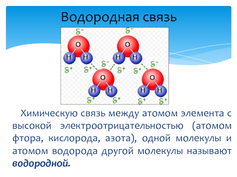 Связь между атомами элементов