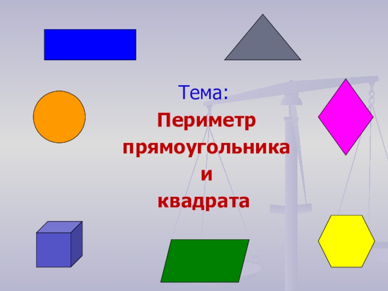 Презентация Презентация Периметр прямоугольника и квадрата(8 класс)