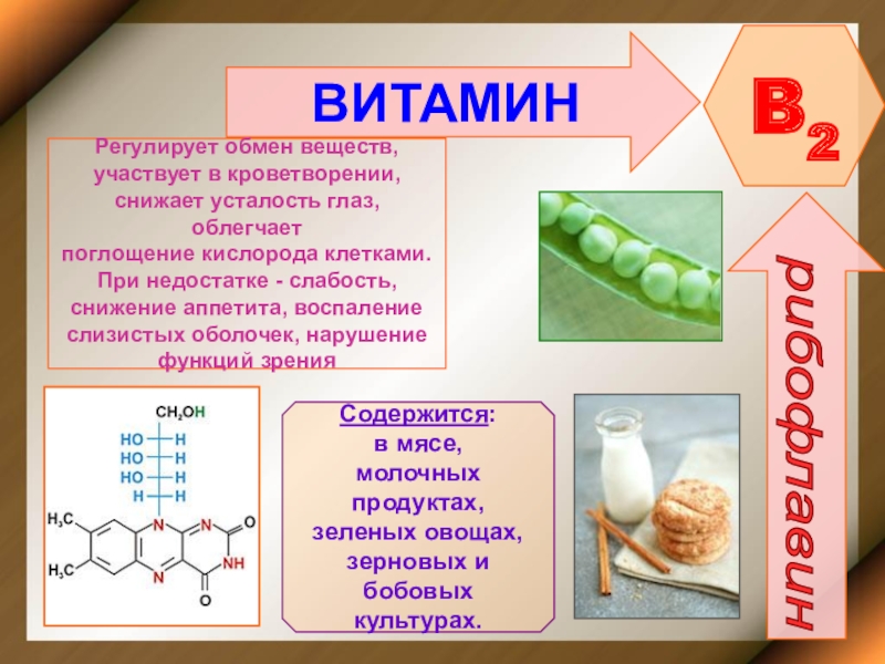 Витамины обмен веществ тест