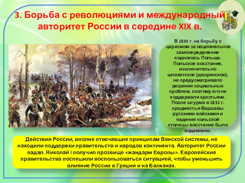 Россия 1826. Борьба с революцией при Павле.