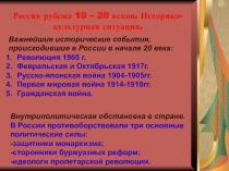 Презентация по литературе на тему Россия рубежа 19 – 20 веков (11 класс)