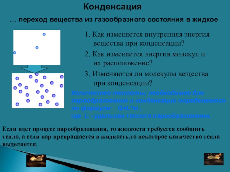 Переходе вещества из газообразного. Переход из газообразного состояния в жидкое состояние. Переход вещества из жидкого состояния в газообразное. Из газообразного в жидкое состояние. Процесс перехода из жидкого состояния в газообразное.