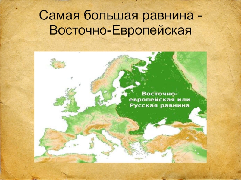 Проект восточно европейская равнина