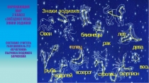 Презентация к уроку окружающего мира Звёздное небо Знаки ЗОДИАКА