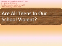 Презентация по английскому языку на тему Легко ли быть молодым?