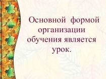Презентация Особенности урока в начальных классах(2-3 классы)