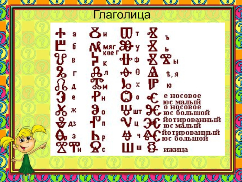 Глаголица алфавит значение. Глаголица. Глаголица алфавит. Квадратная глаголица. Глаголица презентация.