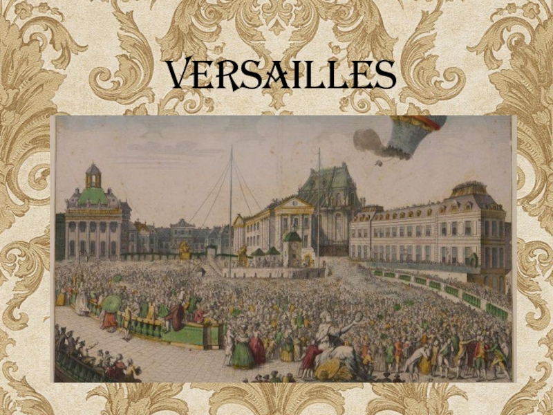 Презентация Презентация по французскому языку на тему Versailles (8 класс)