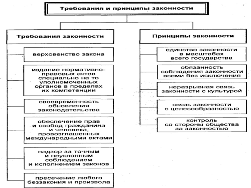 Признаки правопорядка схема