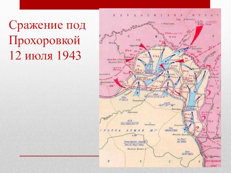 Прохоровка карта 1943