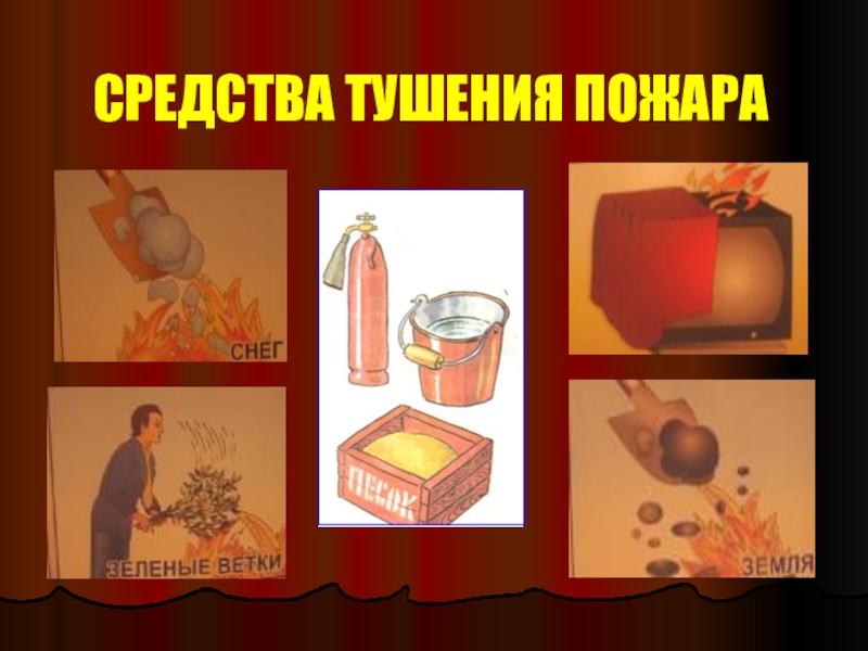 Средства для тушения пожара картинки для детей