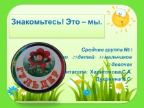 Презентация. Отчет Итоговой работы Знакомьтесь! Это – мы.