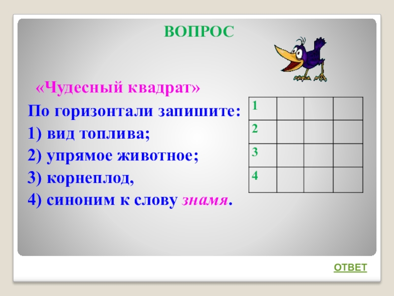 Интеллектуальная игра по русскому языку 7 класс с ответами презентация