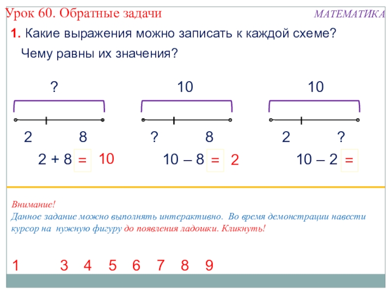 Составь выражение из данных чисел по схеме и найди их значения 1290 309