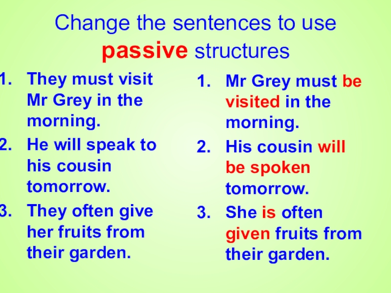 Презентация по английскому языку passive voice