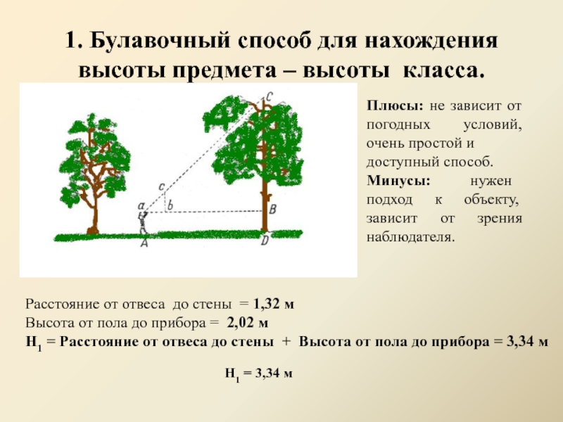 Высота класса. Булавочный прибор для измерения высот. Способ. Задачи на нахождение высоты предмета 2 класс с решением. Математика 2 класс высота дуба схема.