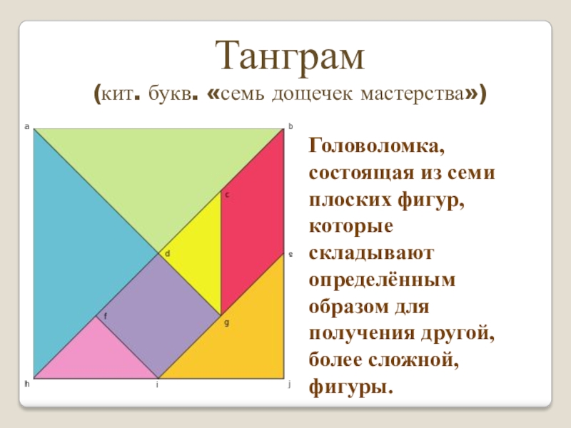 Проект на тему геометрические головоломки