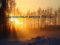 Презентация к уроку Заповедные места России