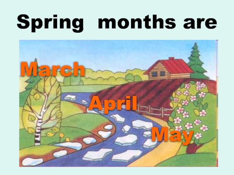 Spring months areMarchApril May