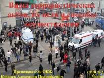Виды террористических актов, их способы и цели осуществления. 2016г.