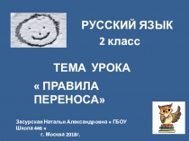 Презентация к уроку русского языка во 2 классе на тему Правила переноса слов