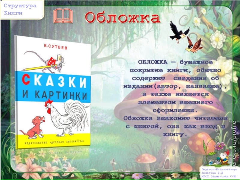 Структура книги 4 класс презентация